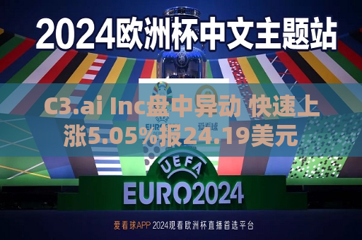 C3.ai Inc盘中异动 快速上涨5.05%报24.19美元  第1张