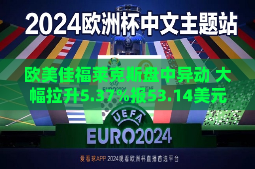 欧美佳福莱克斯盘中异动 大幅拉升5.37%报53.14美元