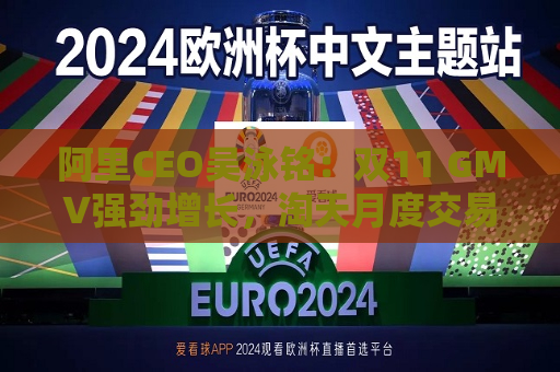 阿里CEO吴泳铭：双11 GMV强劲增长，淘天月度交易用户创历史新高