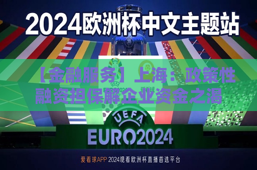 【金融服务】上海：政策性融资担保解企业资金之渴
