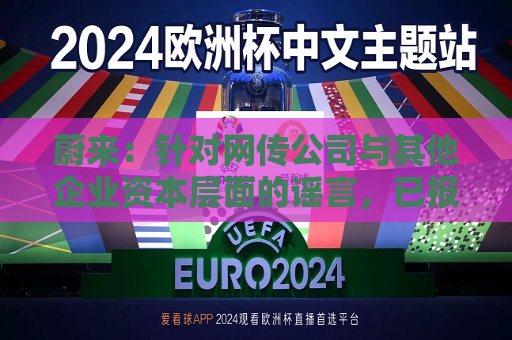 蔚来：针对网传公司与其他企业资本层面的谣言，已报警  第1张