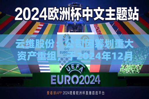云维股份：公司因筹划重大资产重组，于2024年12月9日起停牌  第1张