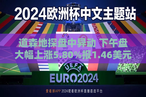 道森地探盘中异动 下午盘大幅上涨5.80%报1.46美元  第1张
