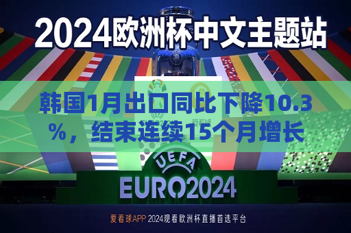 韩国1月出口同比下降10.3%，结束连续15个月增长  第1张