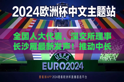 全国人大代表、深交所理事长沙雁最新发声！推动中长期资金入市、积极推动推广定期投资模式  第1张
