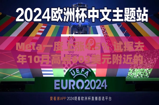 Meta一度上涨4.5% 试探去年10月高点603美元附近的阻力位  第1张