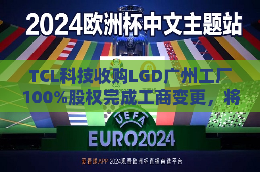 TCL科技收购LGD广州工厂100%股权完成工商变更，将提升公司盈利水平  第1张