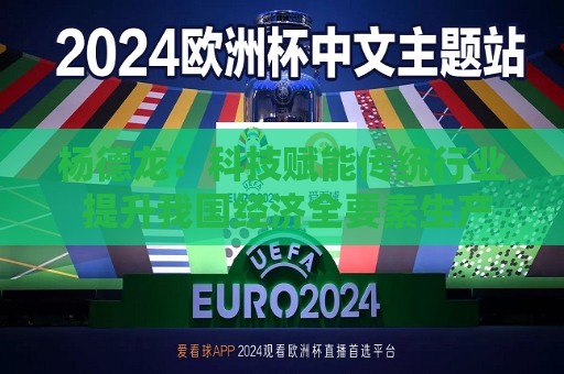 杨德龙：科技赋能传统行业 提升我国经济全要素生产率  第1张