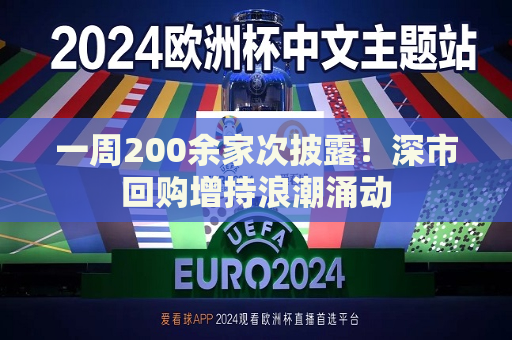 一周200余家次披露！深市回购增持浪潮涌动  第1张