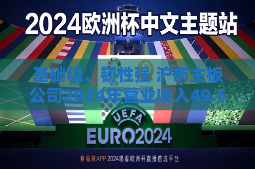 基础稳、韧性强 沪市主板公司2024年营业收入49.57万亿元