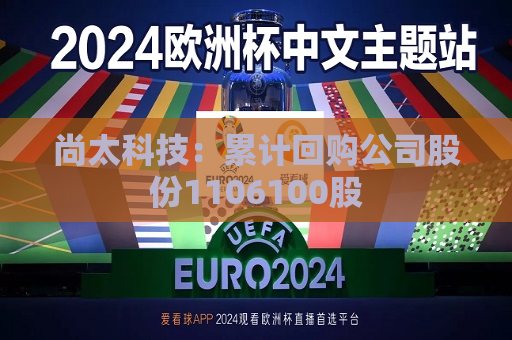 尚太科技：累计回购公司股份1106100股