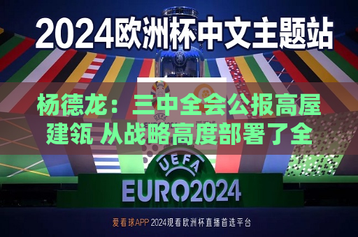 杨德龙：三中全会公报高屋建瓴 从战略高度部署了全面深化改革、推进中国式现代化的重要任务  第1张