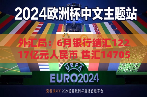 外汇局：6月银行结汇12217亿元人民币 售汇14705亿元人民币  第1张