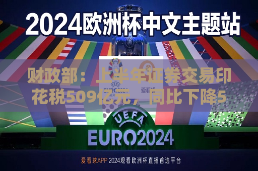 财政部：上半年证券交易印花税509亿元，同比下降54%  第1张