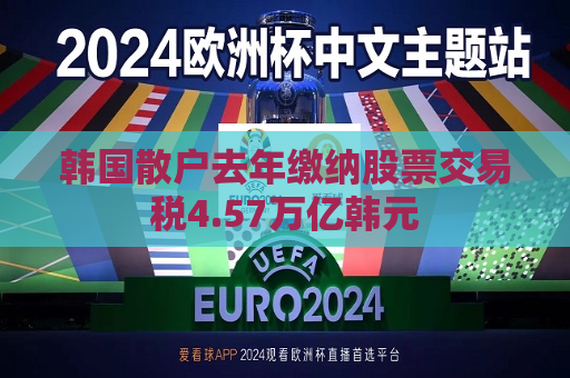 韩国散户去年缴纳股票交易税4.57万亿韩元  第1张