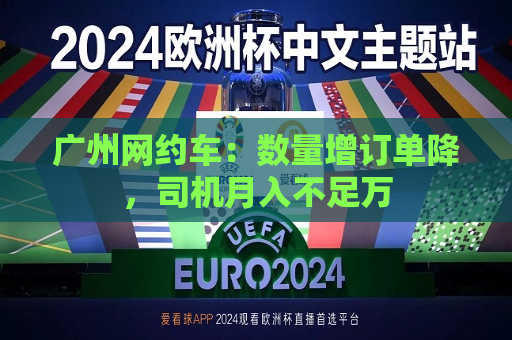 广州网约车：数量增订单降，司机月入不足万