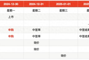 IPO周报｜2024年最后两只新股今日网上申购，均为赛道龙头