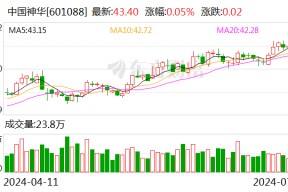 中国神华：预计上半年净利润同比下降8.1%-14.1%