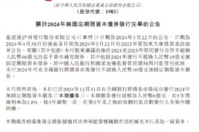 泸州银行：6亿元无固定期限资本债券发行完毕