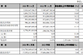 张家港行：上半年归母净利润9.46亿元 同比增长9.29%