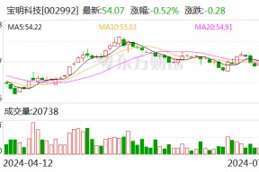 宝明科技：预计2024-0322024年上半年净利润亏损4000万元~5000万元