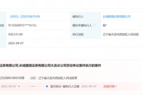 “易主券商”，离奇执行案