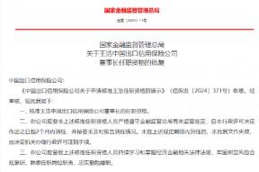 王浩获批出任中国信保董事长