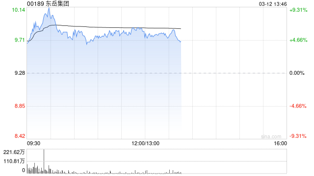 东岳集团早盘涨逾6% 近日获易方达基金举牌  第1张
