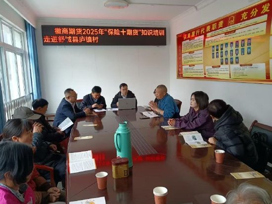徽商期货马鞍山营业部“保险+期货”培训走进舒城县庐镇村  第2张