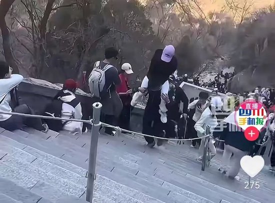 “两天挣了两千元”！泰山陪爬爆火，有人已成立工作室  第1张